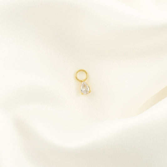 Lisa White Zircon Charm