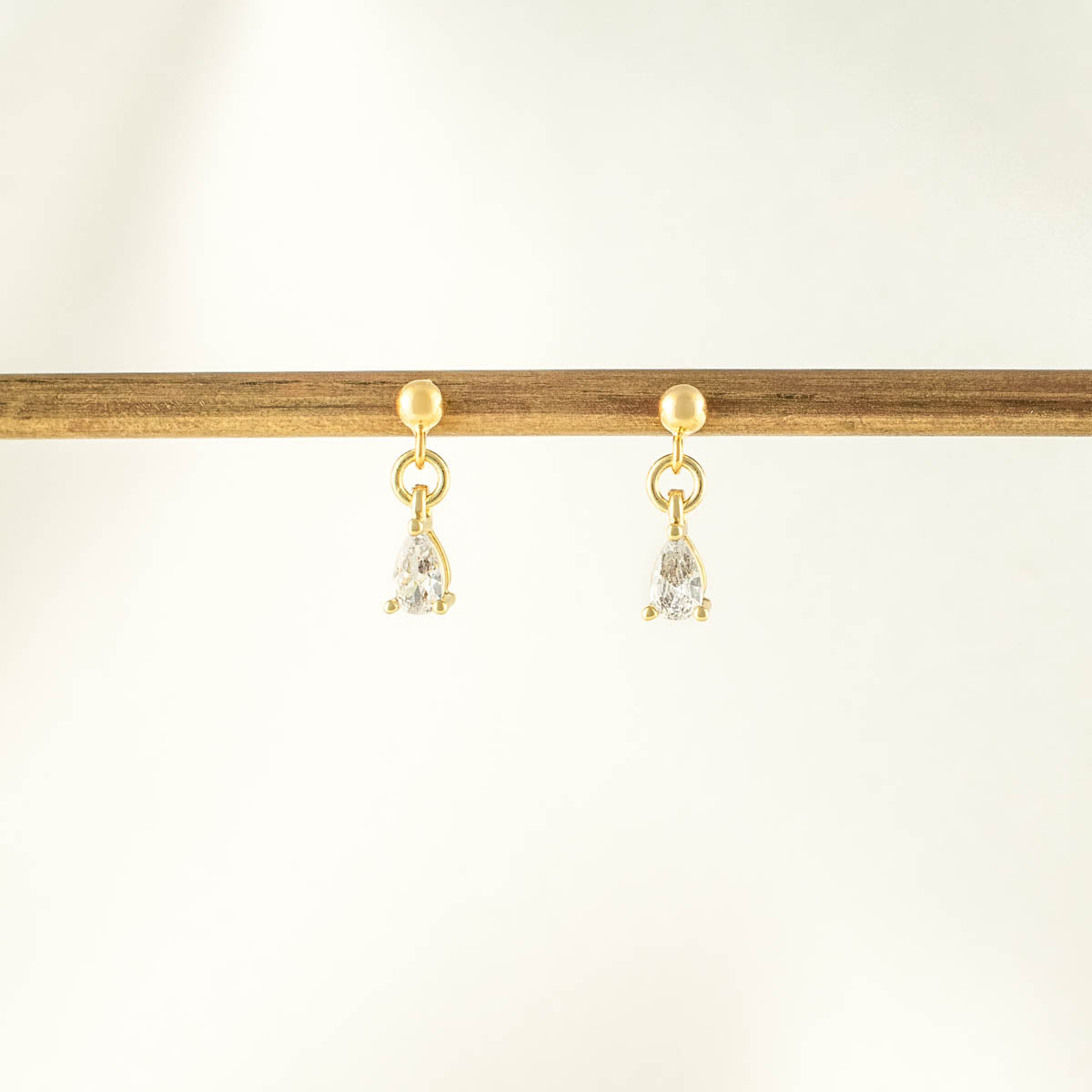 Lisa Diamond Dangle Studs