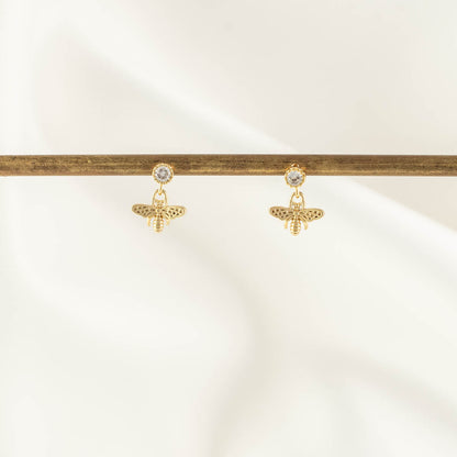 Melina Bee Embellished Dangle Studs
