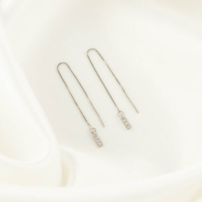 Rayne White Zircon Threaders