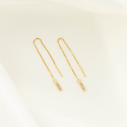 Rayne White Zircon Threaders