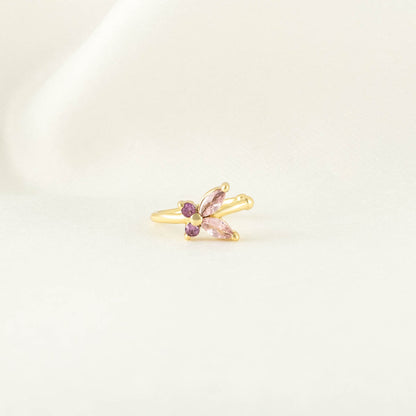 Sallie Pink Zircon Ear Cuff