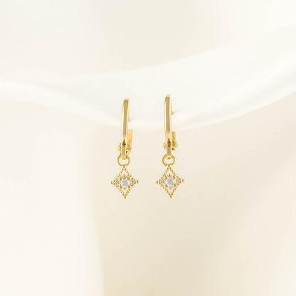Stella Diamond Huggie Earrings