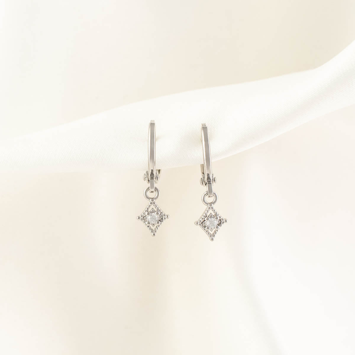 Stella Diamond Huggie Earrings