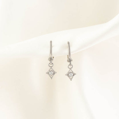 Stella Diamond Huggie Earrings