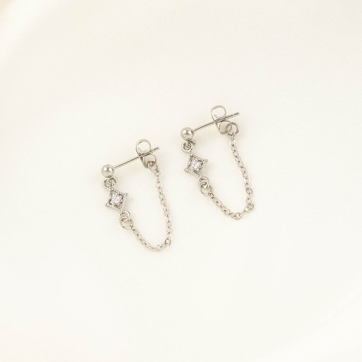 Stella Diamond Chain Studs