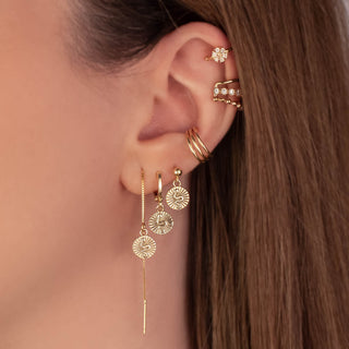 Sylvie Snake Huggie Earrings