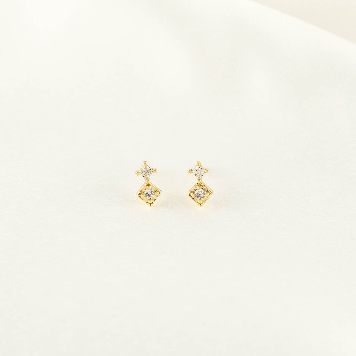 Temperance White Zircon Studs