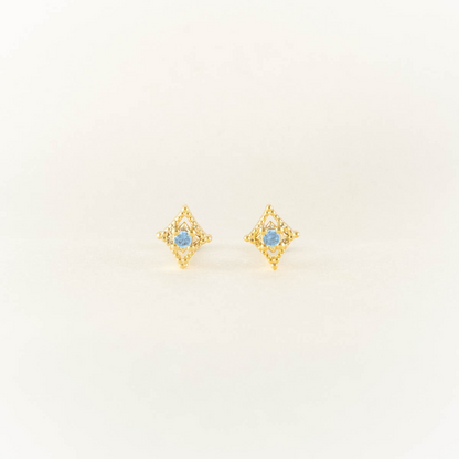 Linae Aquamarine Studs