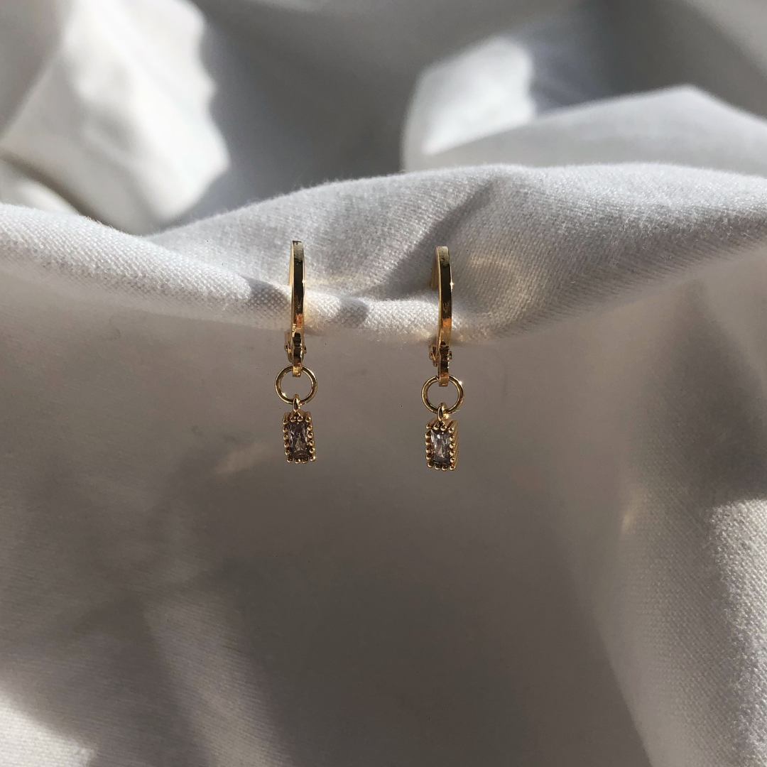 Grace Diamond Huggie Earrings