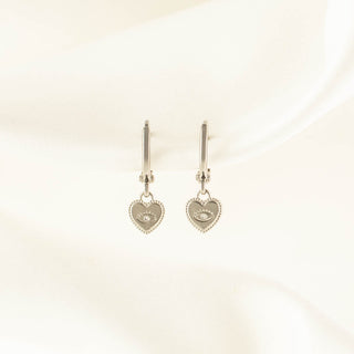 Valerie Evil Eye White Zircon Huggie Earrings [PRE-ORDER]