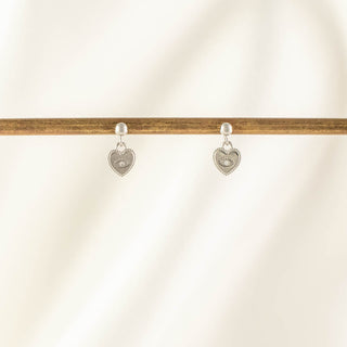 Valerie Evil Eye White Zircon Dangle Studs [PRE-ORDER]