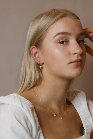 Gold Butterfly Earrings