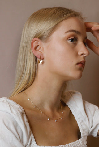 Gold Butterfly Earrings